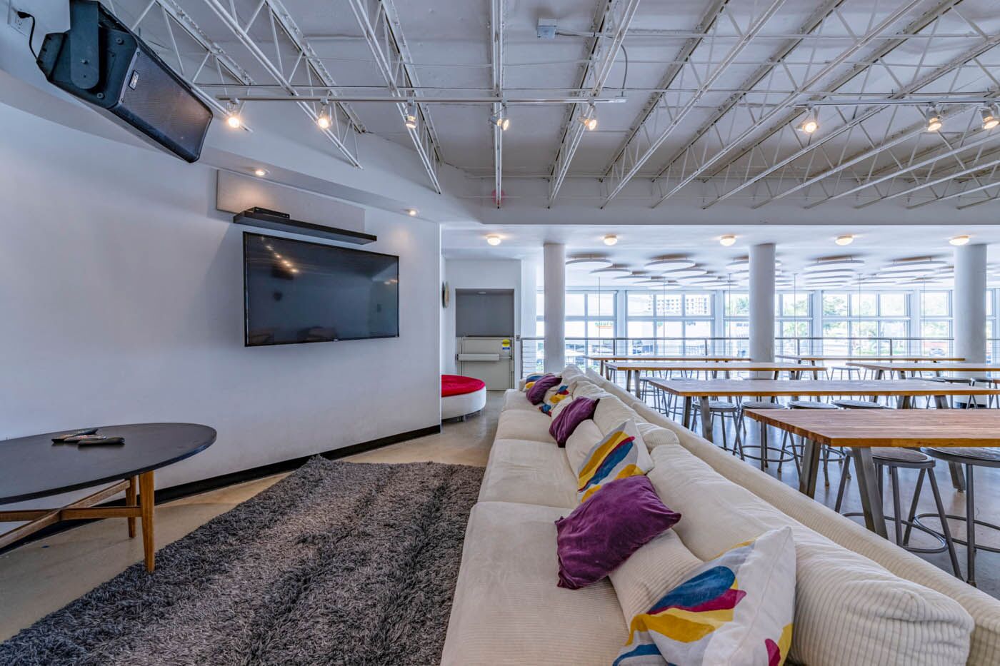 Inside of The Real Food Academy couch area.