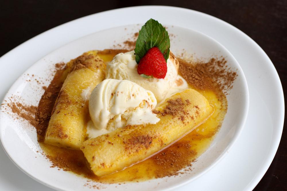 The Real Food Academy Miami banana flambé recipe.