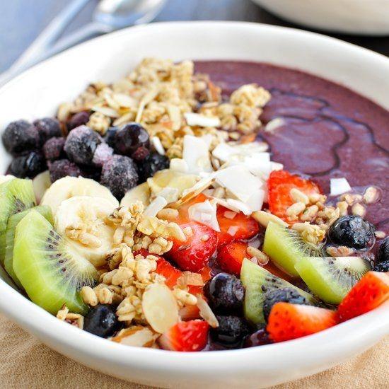 The Real Food Academy berry sorbet with super food toppings, try it today!