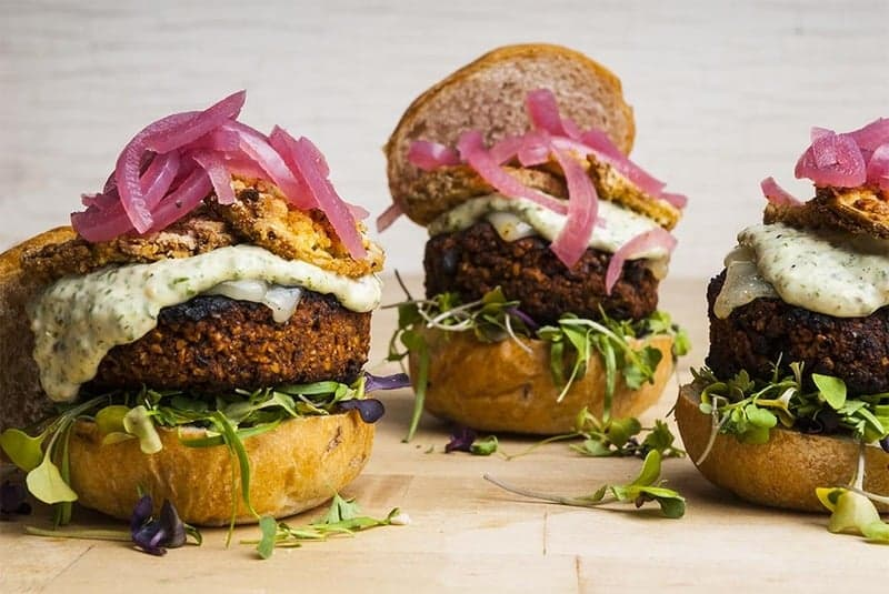 The Real Food Academy Miami black bean veggie burger recipe.