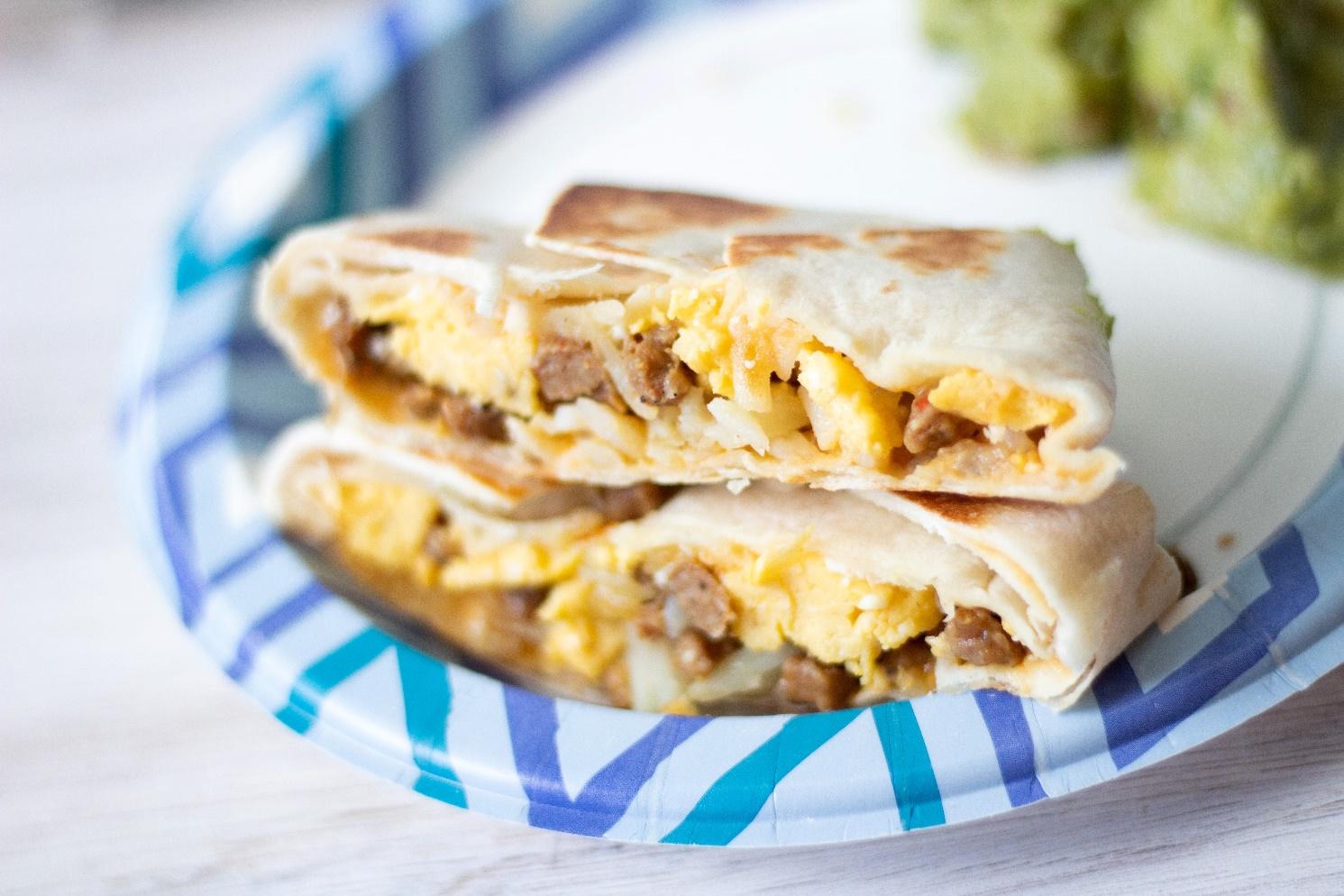 The Real Food Academy Miami breakfast quesadilla recipe.