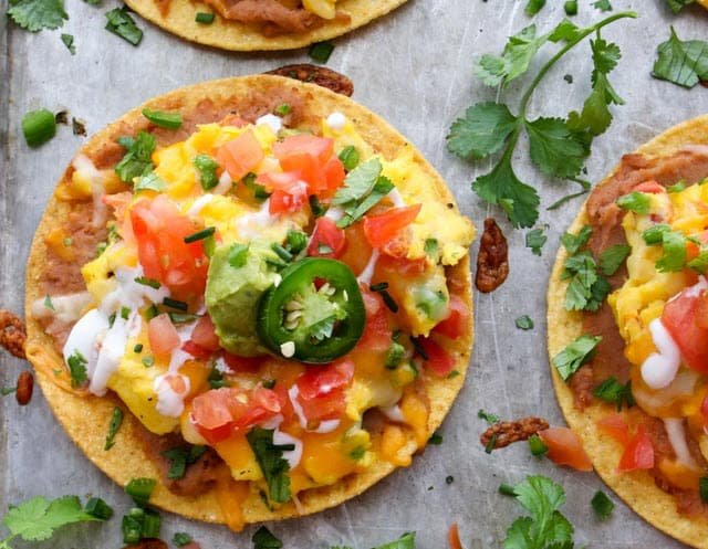 The Real Food Academy Miami breakfast tostada recipe. 