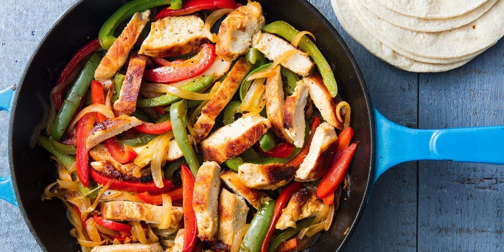 The Real Food Academy Miami chicken fajitas recipe.
