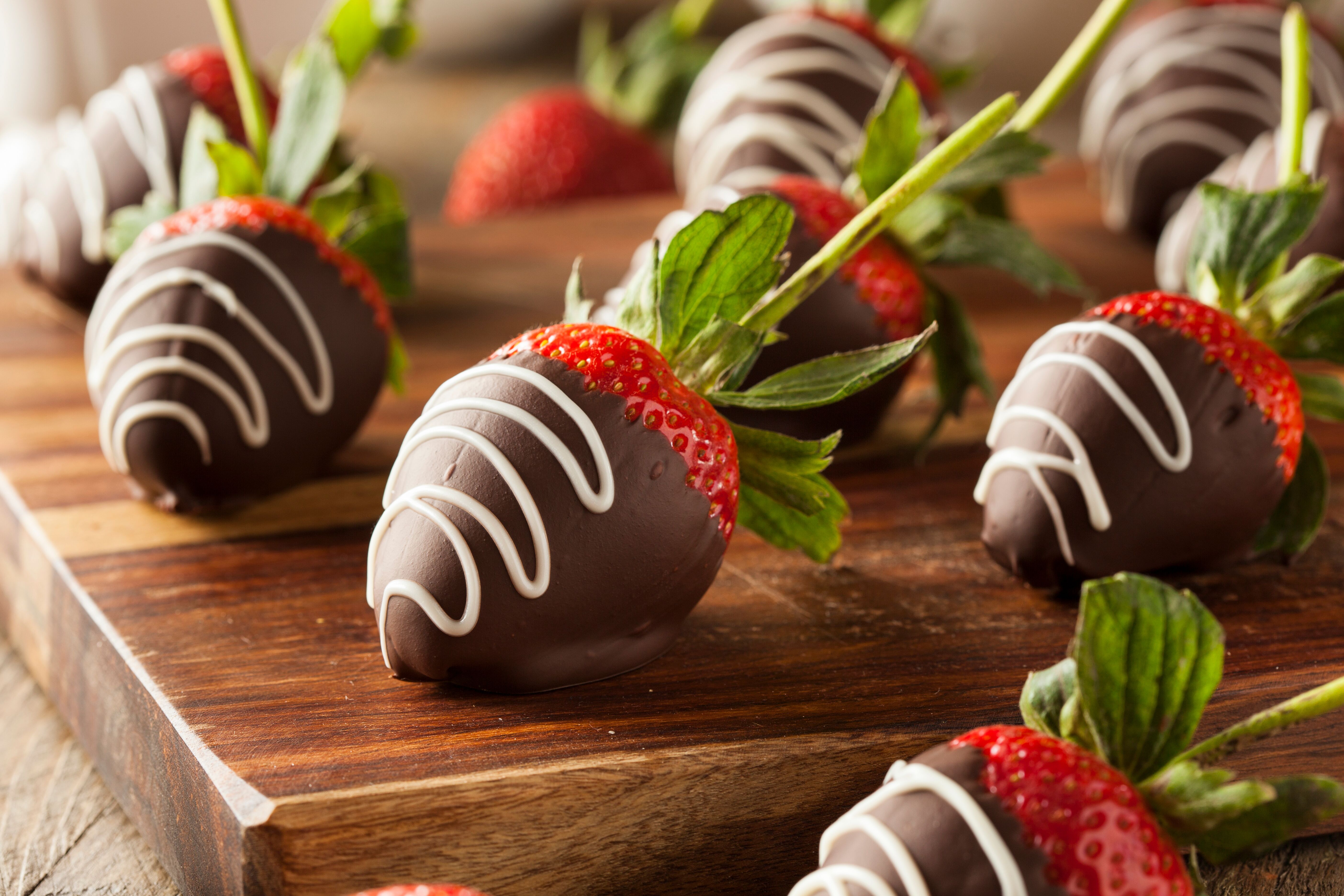 A chocolate strawberry dish made at a The Real Food Academy Valentine's cooking class.