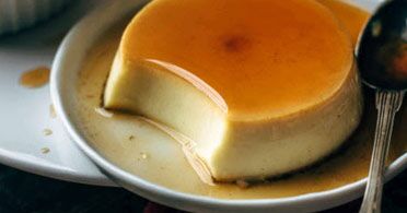 The Real Food Academy Miami vanilla custard flan.