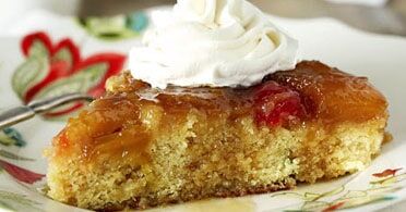 The Real Food Academy Miami pineapple rum cake & ice cream.