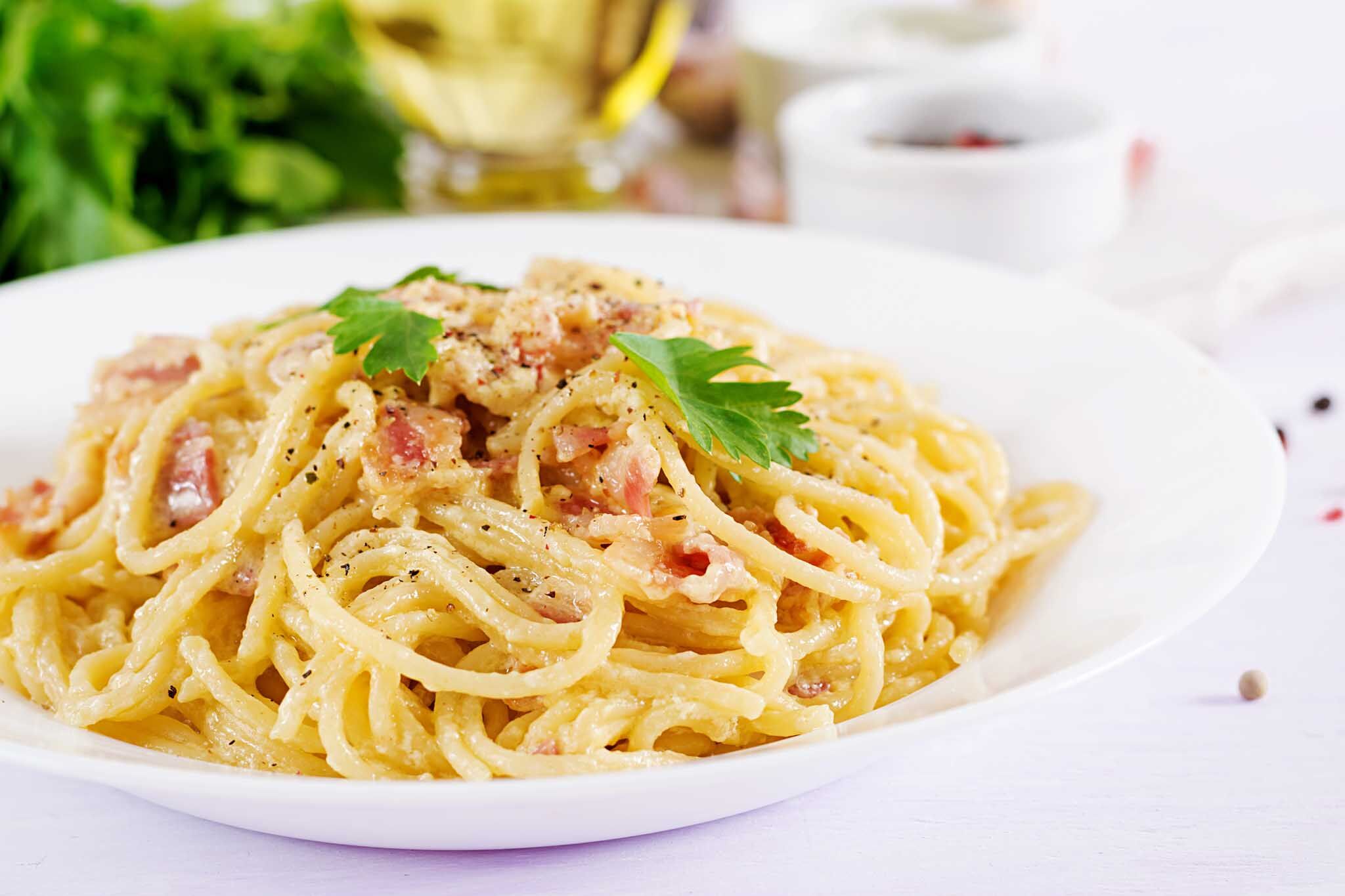 Fresh made fettuccine pasta at The Real Food Academy Miami.