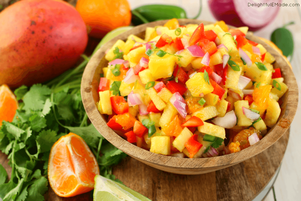 The Real Food Academy Miami fresh pineapple salsa recipe.