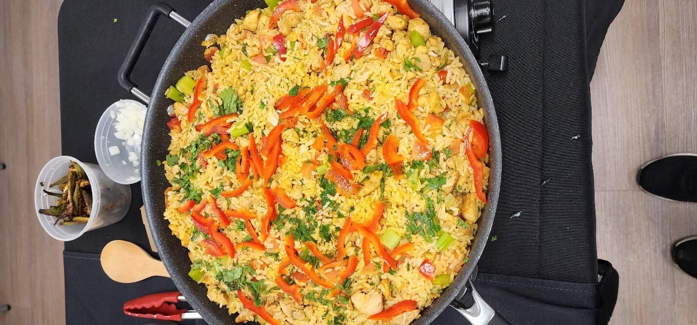 The Real Food Academy Miami gumbo-laya recipe.