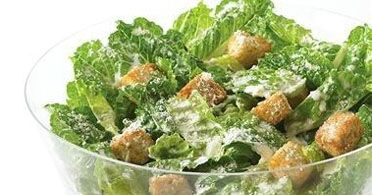The Real Food Academy Miami caesar salad course. 