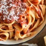 The Real Food Academy Miami fresh fettuccine pasta.