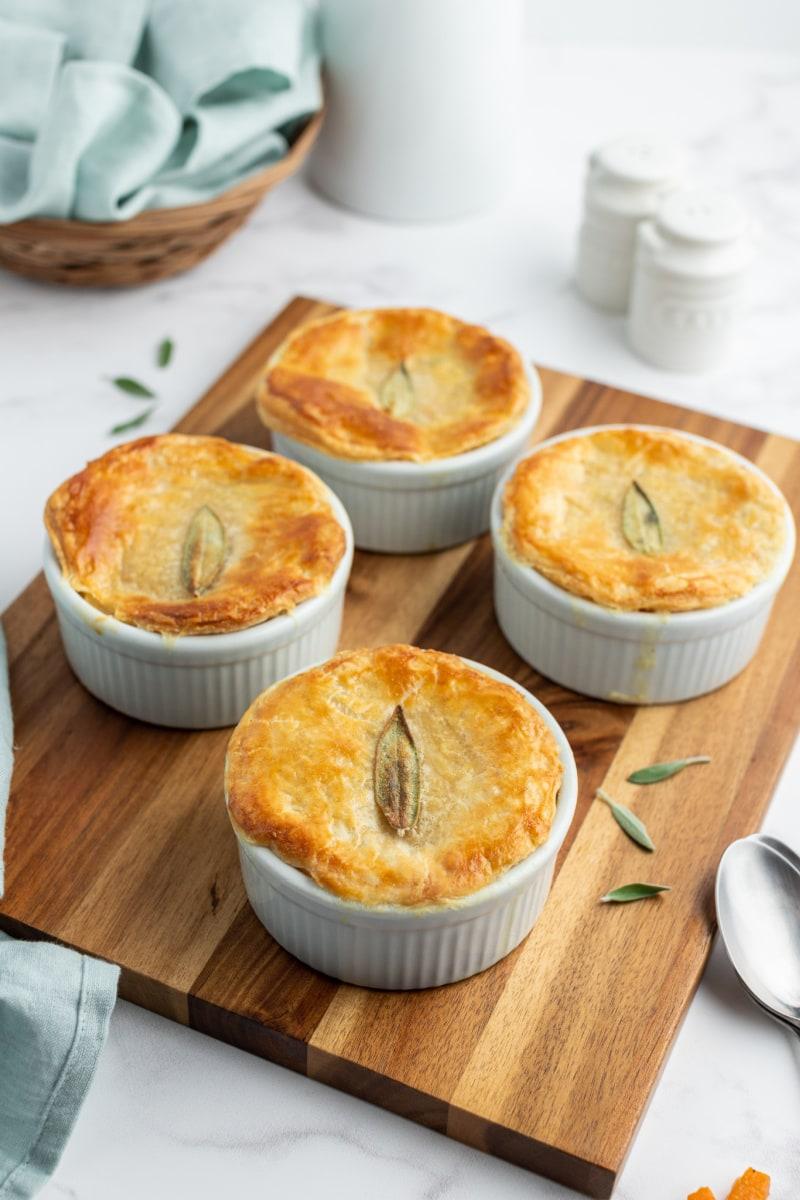 The Real Food Academy Miami's mini chicken pot pie recipe.