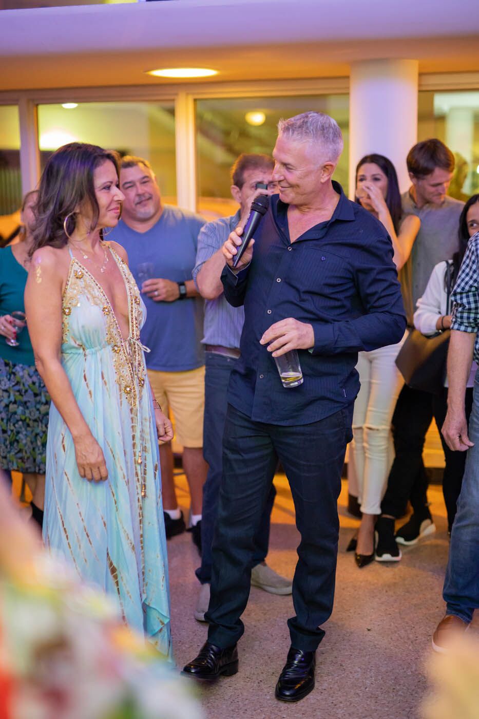 The Real Food Academy owners annoucing the new location for cooking activities.