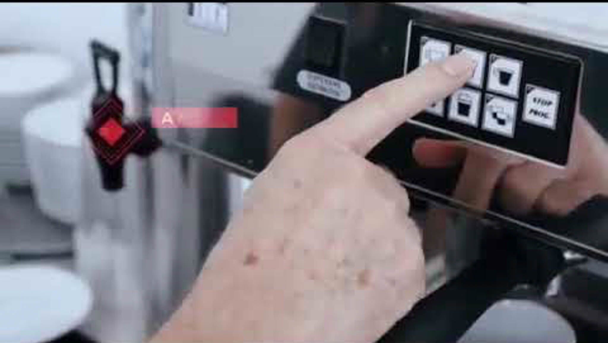 The Real Food Academy espresso machine.