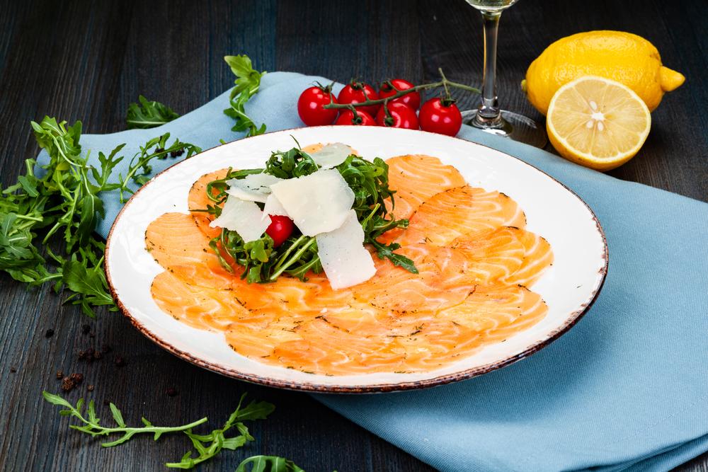 The Real Food Academy Miami's salmon carpaccio recipe.