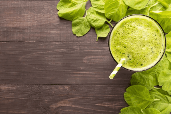 The Real Food Academy Miami spinach kiwi pineapple smoothie recipe.