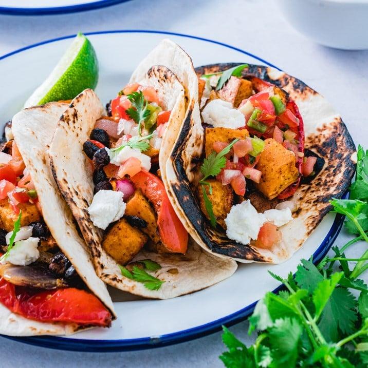 The Real Food Academy Miami's sweet potato tacos recipe.