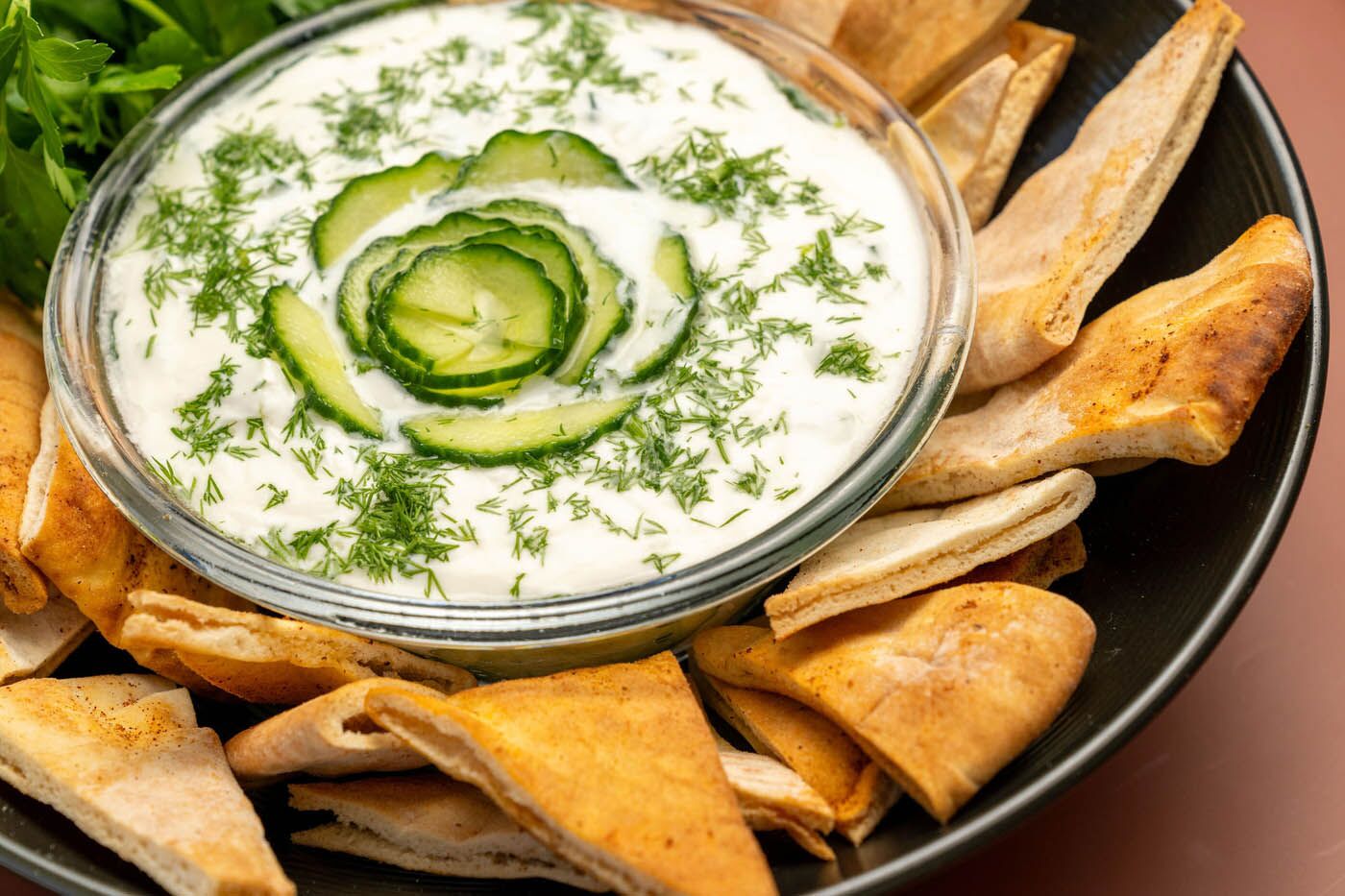 Txatziki dip at The Real Food Academy.