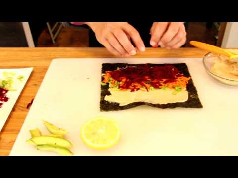 The Real Food Academy veggie nori wraps recipe with chef maria.