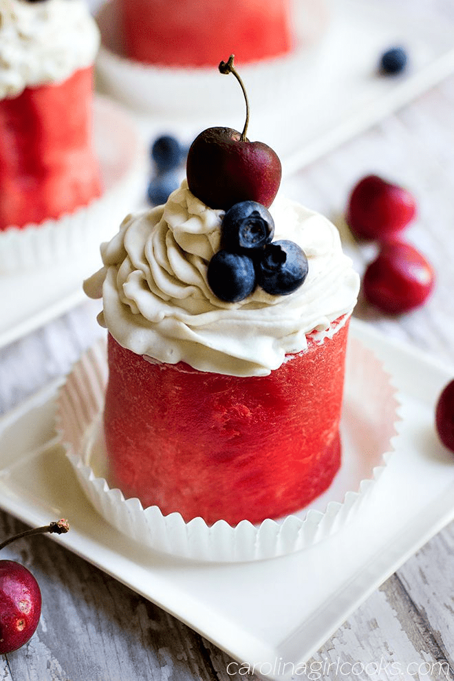 The Real Food Academy Miami's watermelon mini cake recipe.