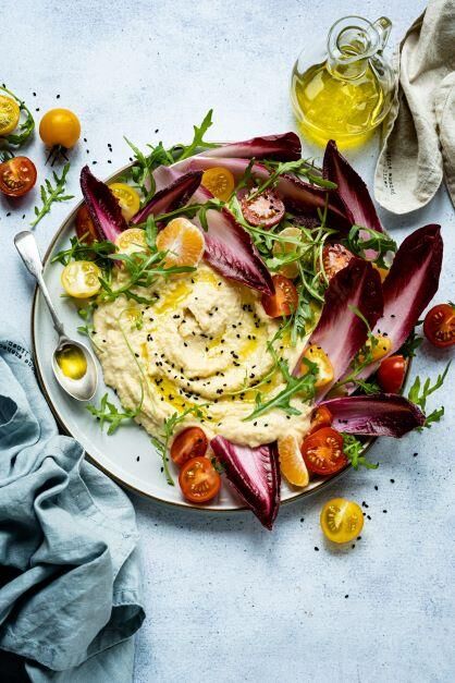 The Real Food Academy Miami's za'atar garlic roasted hummus recipe.